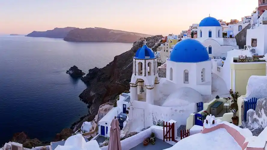希腊爱琴海圣托里尼岛欧洲旅游摄影壁纸