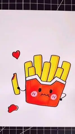 薯条用简笔画怎么画 简笔画图片大全-普车都