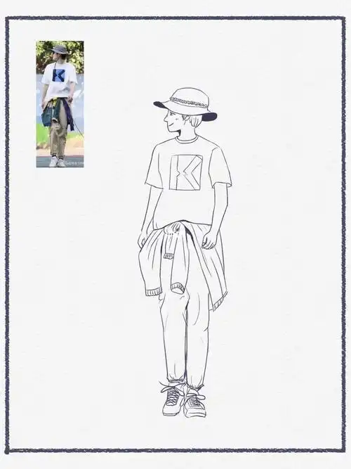 人物速写打卡day18刘昊然好帅