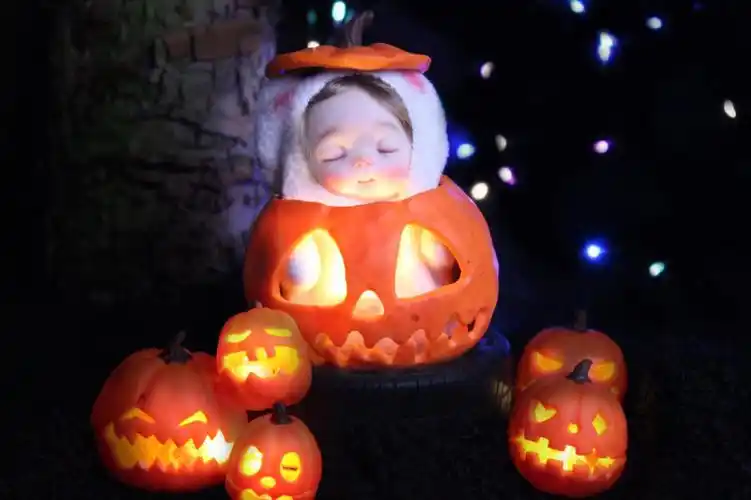 不给糖就捣蛋软陶南瓜灯和幽灵宝宝