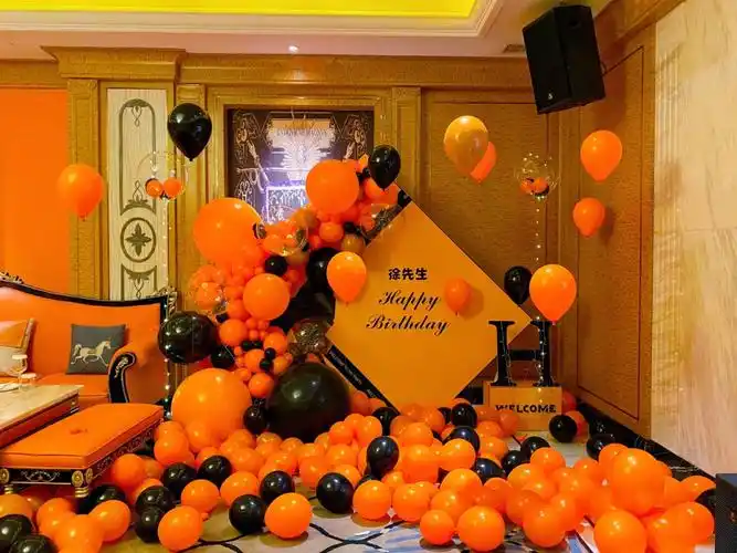 今日男士生日派对现场布置