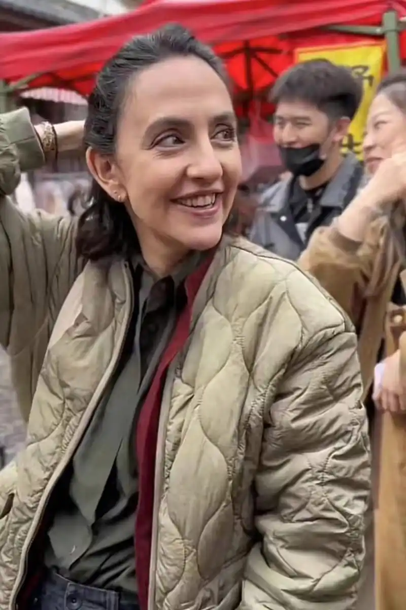 刘烨的法国媳妇安娜,太显老了,相比黄种人,白人确实老的快.