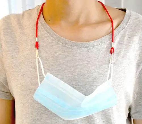 跨境爆款防掉口罩绳挂耳挂防勒耳调节硅胶口罩绳链延长口罩带挂绳