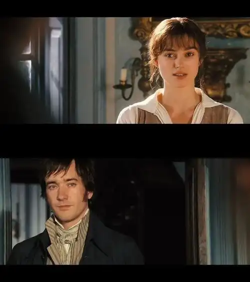 图片|《傲慢与偏见》男女主浪漫对视图