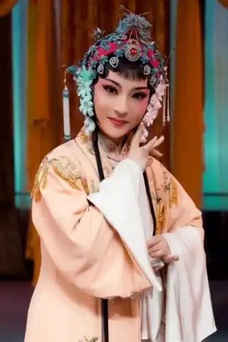 她的嗓音甜美动听,表演柔美细腻,有"金嗓子"之美誉_越剧