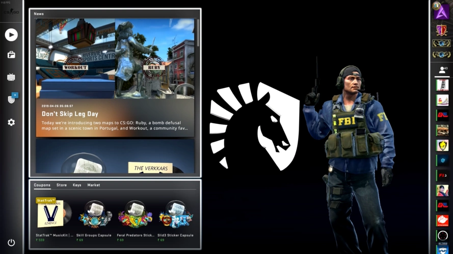 csgo主页面背景修改,战队队标经典地图随你挑