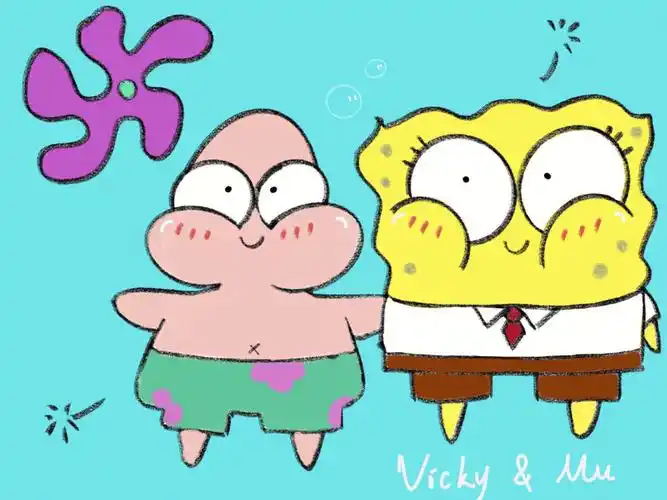 粉diudiu的派大星和海绵宝宝