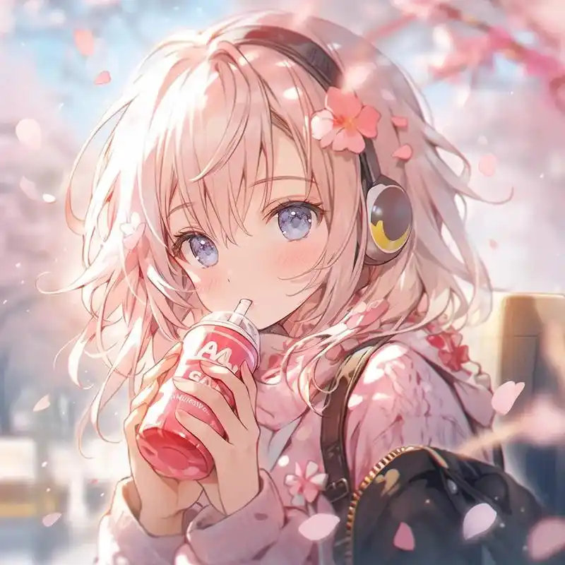 女生头像.樱花树下的小姐姐们太美了叭#动漫头像 #女生头像  - 抖音