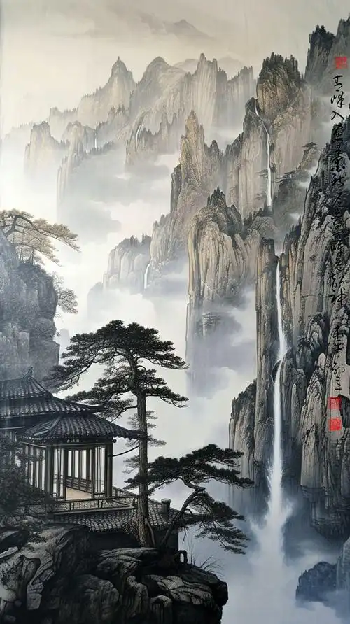 自然意象与人文精神的诗意融合中国古典山水画