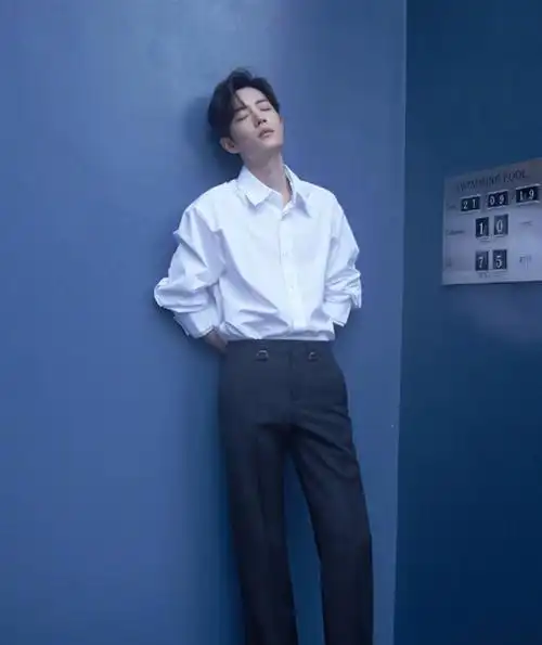 肖战身穿白衬衫写真清爽帅气让人心动