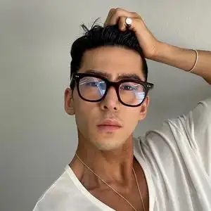 叶迪奥黑框眼镜男款潮大脸方形近视眼睛框装饰素颜神器可配度数