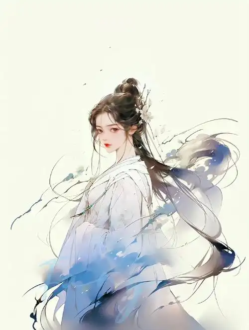 手绘古风女生头像