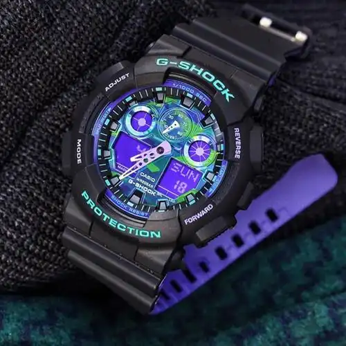 shock运动防水华仔拆弹专家手表男表ga100cf卡西欧g1a9