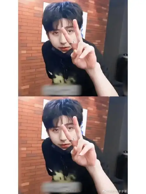 照片|蔡徐坤比耶自拍照合集,真的太乖太可爱啦!是甜度超标的坤pd鸭