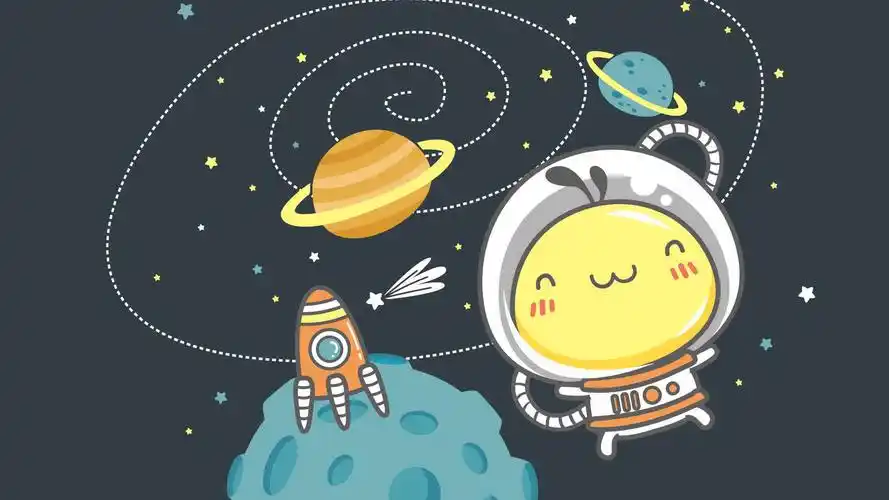 油爆叽丁清凉夏日可爱卡通高清桌面壁纸