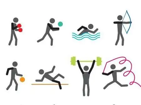 简笔画运动小人图片 运动火柴人图片