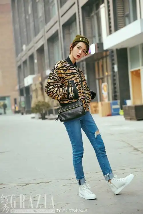 红秀明星街拍##陈瑶