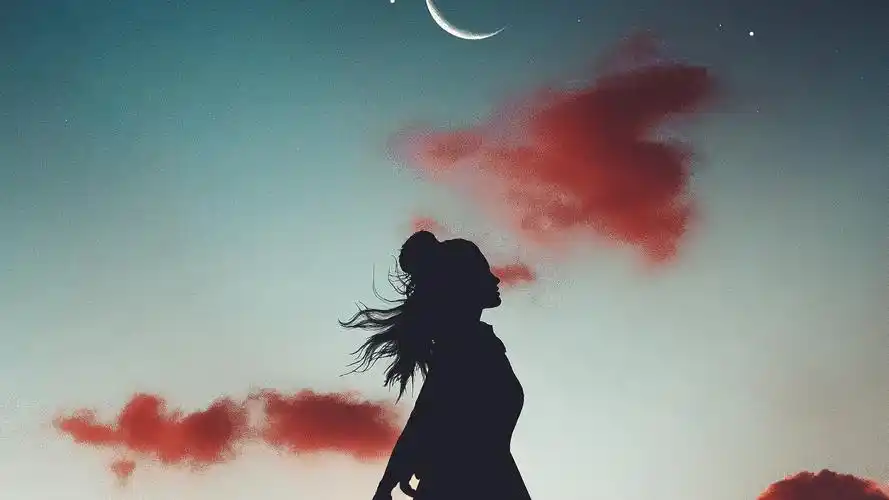 电脑壁纸 摄影 时光记忆 夜晚星空下的女孩