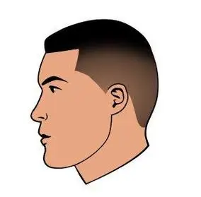 40岁男人平头肖像简笔画