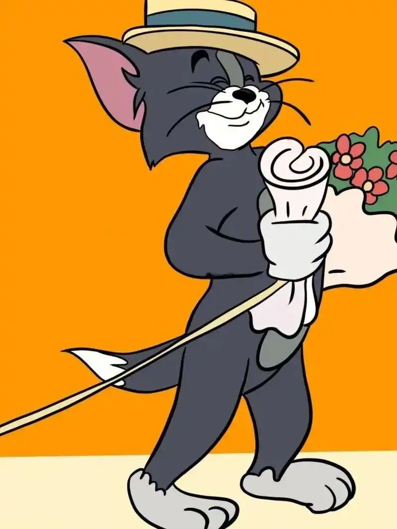 动漫情头猫和老鼠  推荐一组以猫和老鼠为主题的可爱情侣头像.