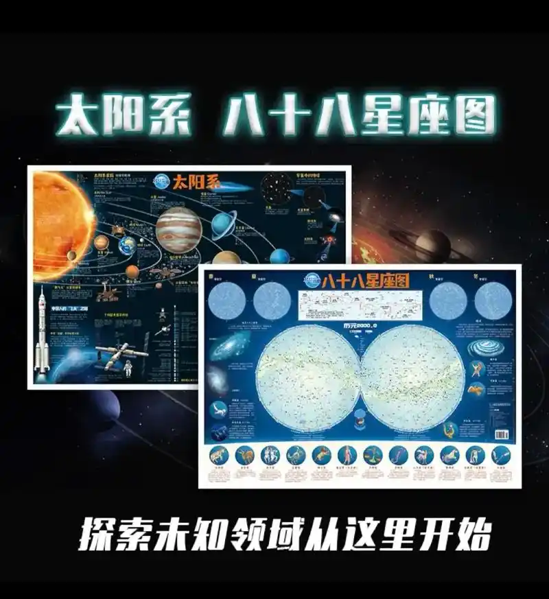 太阳系八大恒星图你家孩子也会感兴趣的