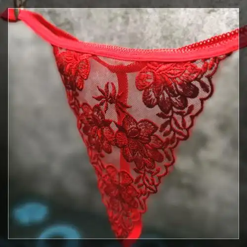 【性感撩人】浪莎内裤女丁字裤女士一根线蕾丝火辣性感诱惑内裤女士