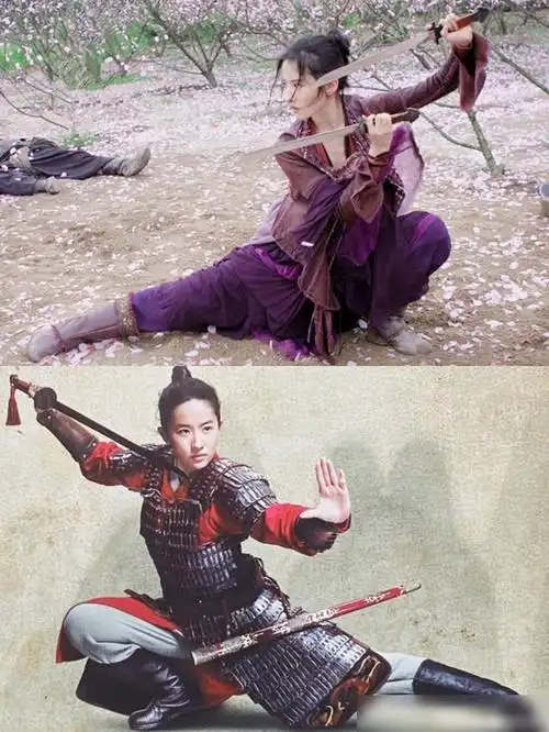 刘亦菲花木兰幕后特辑弯弓射箭有模有样武打戏份值得期待