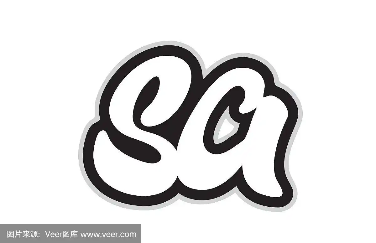 sa是一个黑白字母标志