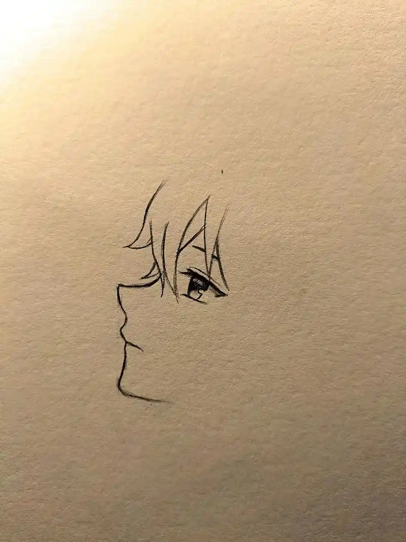 动漫人物侧身画法 - 抖音