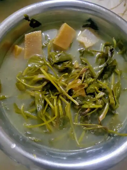 腊肉炖车前草绝了