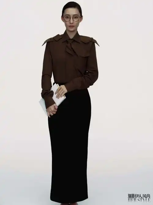 王丽坤瑞丽封面知性气质大片