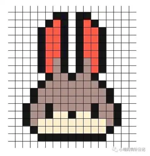 疯狂动物城的像素图兔子和狐狸