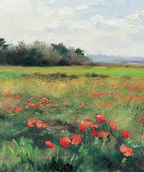 长横幅风景油画,俄罗斯画家谢尔盖·图图诺夫作品