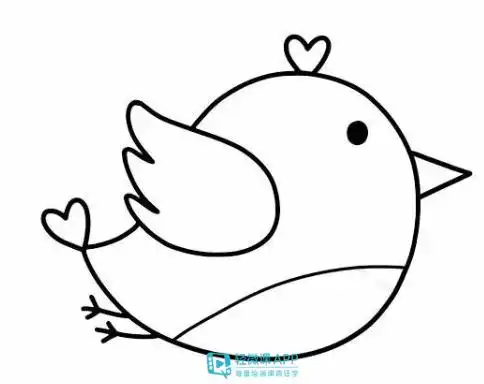 小鸟简笔画怎么画