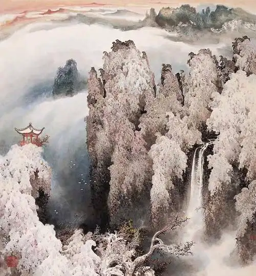 《冰雪恋歌》连载之:感受长白山冬韵之美-中国山水画艺术网