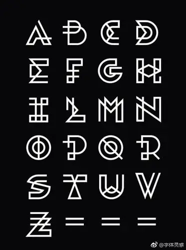 翼分享#创意英文字体设计合集,@字体灵感