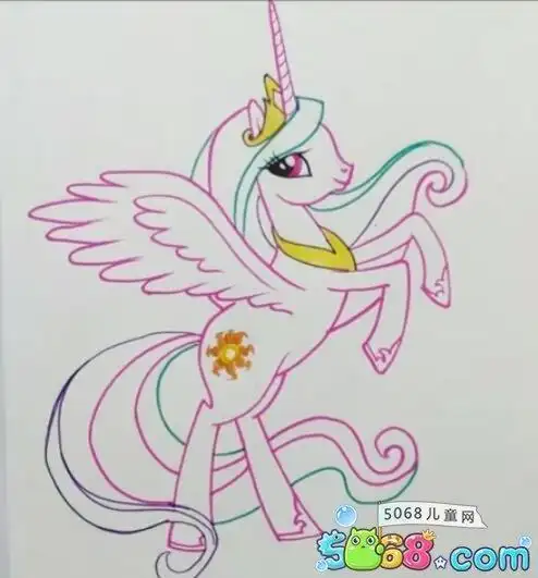 教你小马宝莉怎么画之画宇宙公主4儿童画教程