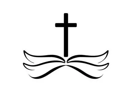 基督徒十字架和蜡烛传染媒介例证基督徒标志.用十字架和圣经来标志.