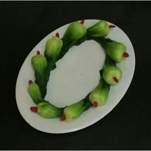 舌尖58做的围边盘饰【上海青和枸杞的完美结合】