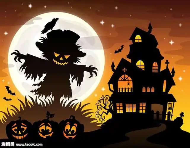 万圣节阴森城堡海报矢量图片(图片id:988029)_-万圣节-节日素材-矢量