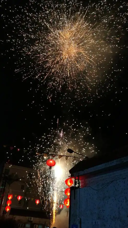 元旦过年气氛烟花