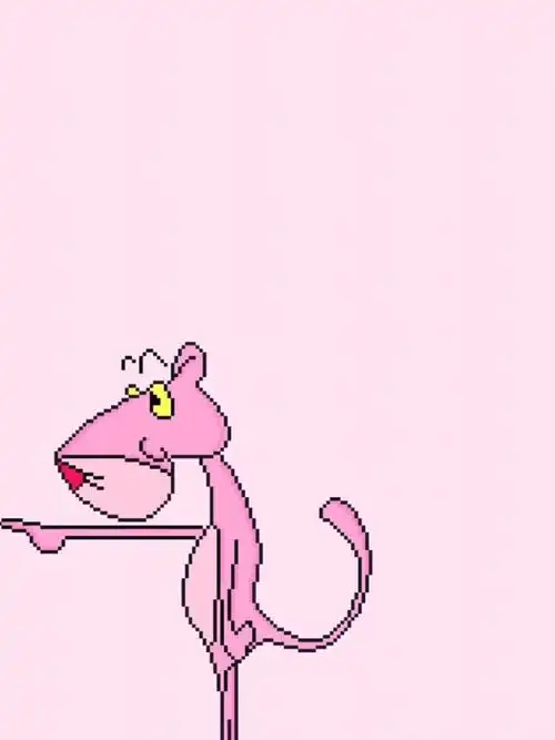 今日壁纸 | 粉红顽皮豹|换一个手机壁纸美哒