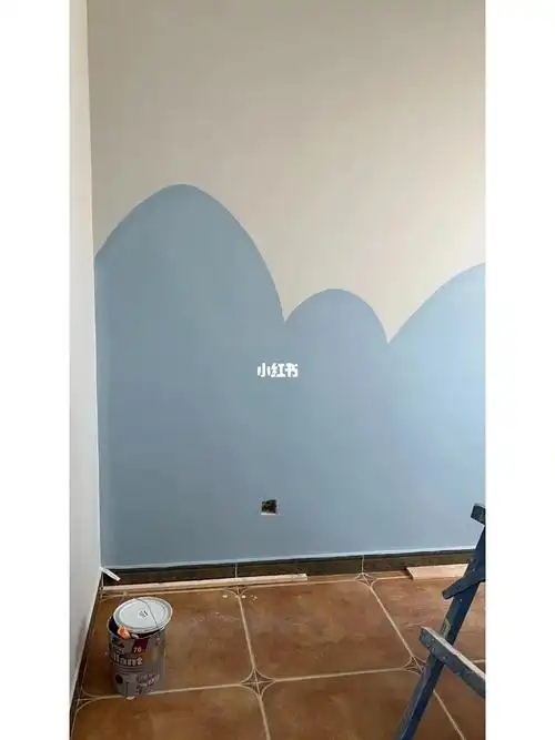 儿童房乳胶漆拼色