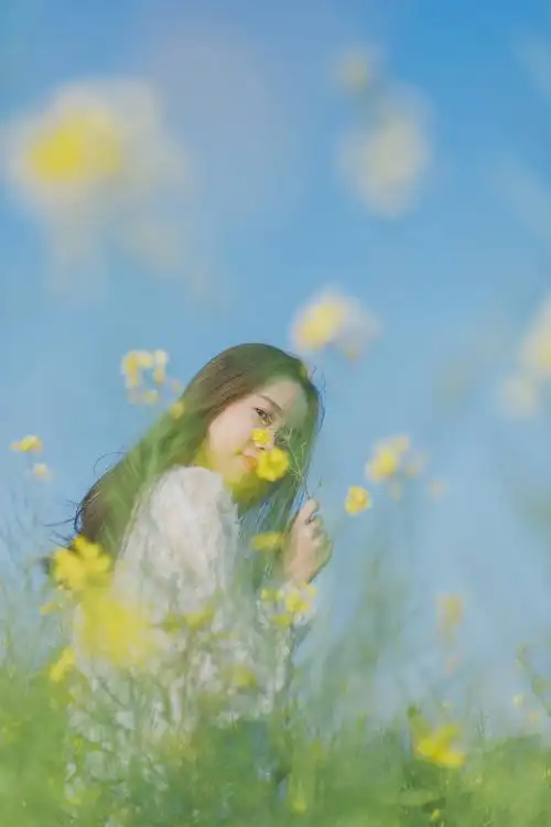 踏春_人像_poco摄影,旅行日志博文,油菜花,小清新,唯美人像,春天