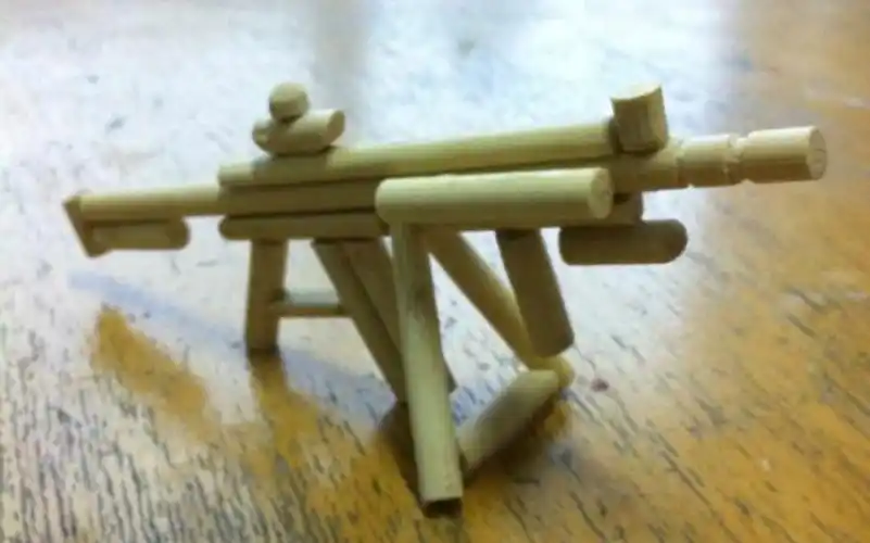 一次性筷子子不要扔,教你做枪