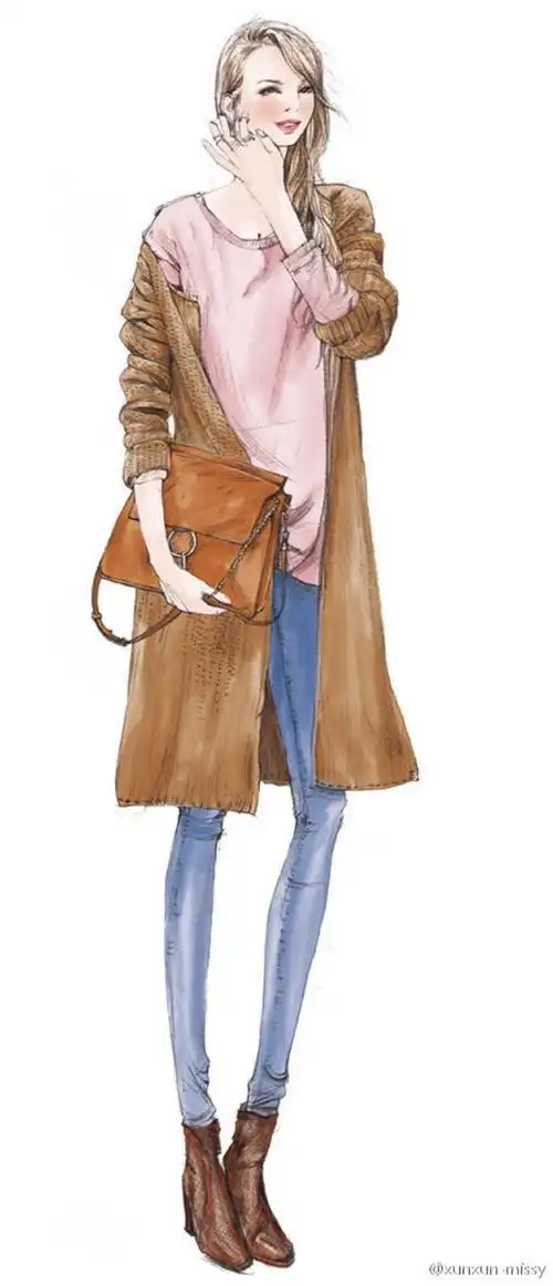 自由插画师xunxun-missy 出版书籍《xunxun-missy不私藏的时尚穿搭术