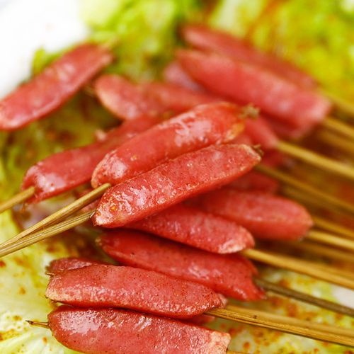 亲亲肠小串油炸涮锅小串20串/把10把/包 8包/箱 1600串包邮手把串