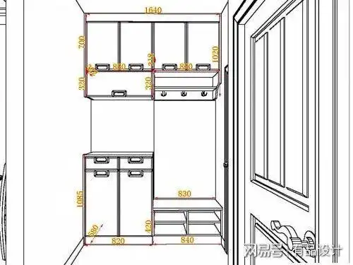 9张玄关设计图示告诉你鞋柜挂衣柜尺寸到底多少合适
