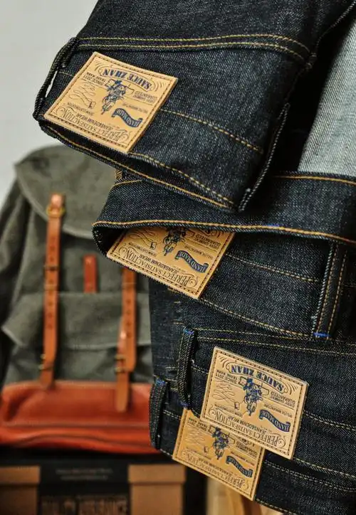 橙耳308日本冈山牛仔裤男原牛复古牛仔 蓝色 w38l30【图片 价格 品牌