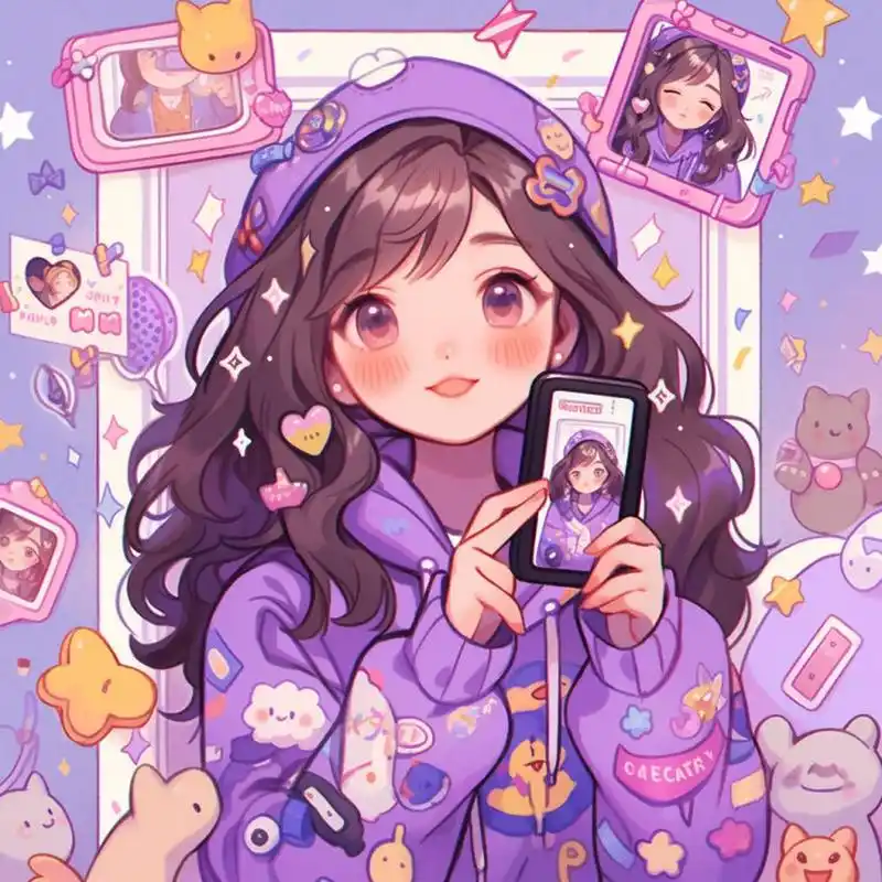 96多巴胺闺蜜头像98紫色篇 大家好,我是野生的ai训练师一枚.